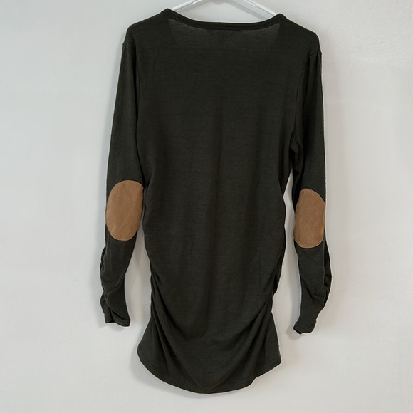 Market&Spruce Maternity Forest Green long sleeve & Blue short sleeve Top Size M - Picture 9 of 11